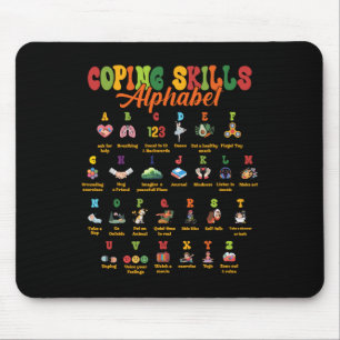 Tapis De Souris Compétences d'adaptation Abc Alphabet Sensibilisat