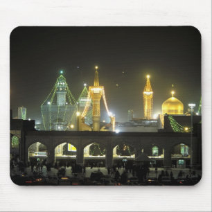 Tapis De Souris Complexe du sanctuaire de l'Imam Reza la nuit, Mac