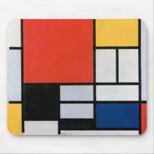 Tapis De Souris Composition Abstraite Vintage par Piet Mondrian