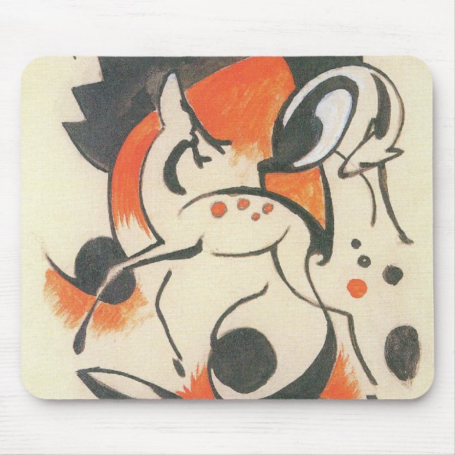 Tapis De Souris Composition avec deux cerfs de Franz Marc (Devant)