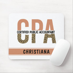 Tapis De Souris Comptable public certifié CPA Leopard