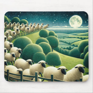 Tapis De Souris Compter les moutons