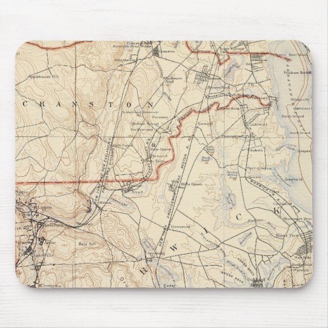 Tapis De Souris Comté de Kent, Rhode Island (Devant)