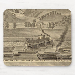 Tapis De Souris Comté de McKeesport Allegheny, Pennsylvanie