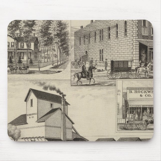 Tapis De Souris Comté de Rockwel, Kansas (Devant)