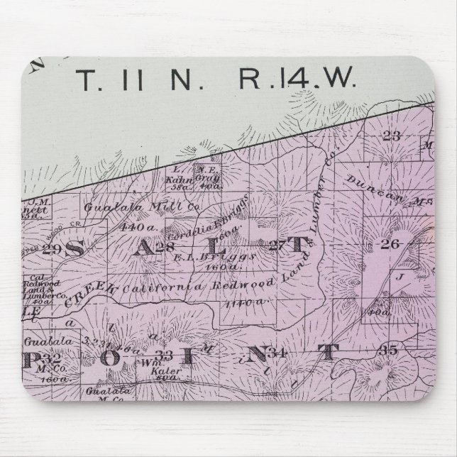 Tapis De Souris Comté de Sonoma, Californie 36 (Devant)