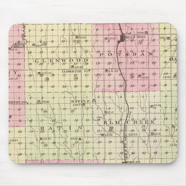 Tapis De Souris Comté de Webster, Nebraska (Devant)