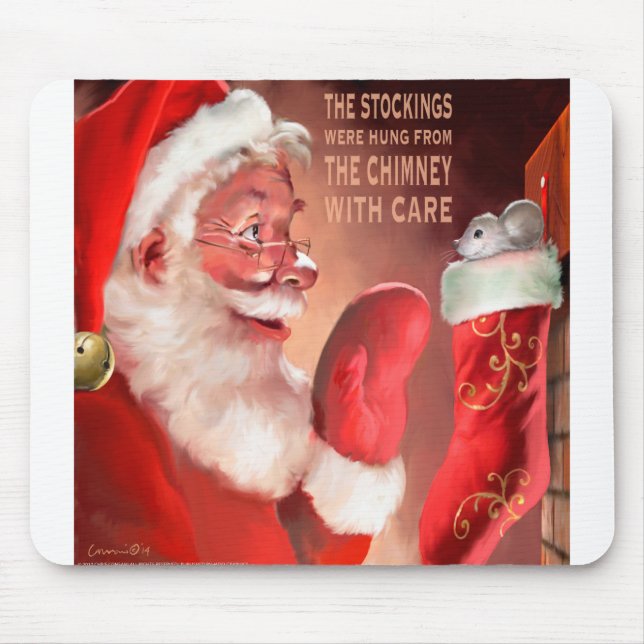 Tapis De Souris CON33 Père Noël 3 Stockings.tif (Devant)