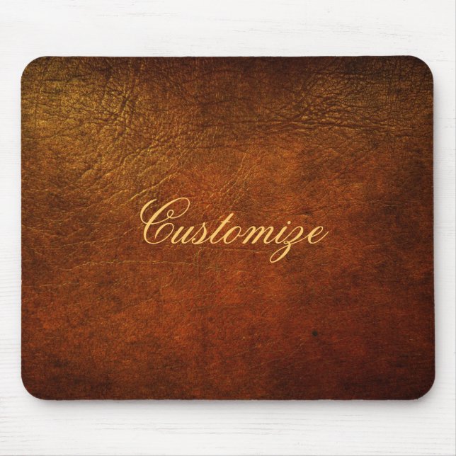 Tapis De Souris Concepteur chic de cuir véritable (Devant)