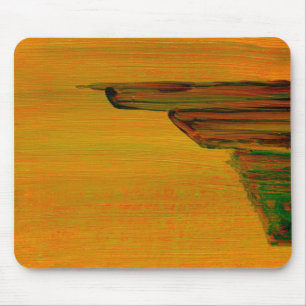 Tapis De Souris Conception abstraite jaune