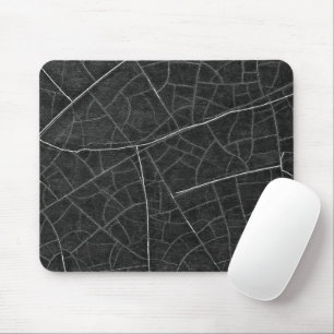 Tapis De Souris Conception Abstraite Monochrome Contemporaine en D