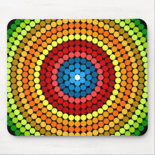 Tapis De Souris Conception d'art mandala abstrait pointillé-65904