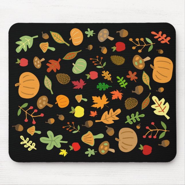 Tapis De Souris Conception d'automne (Devant)