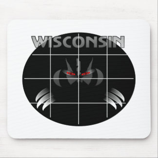 Tapis De Souris Conception de blaireau d'état du Wisconsin
