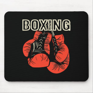 Tapis De Souris Conception de boxe Gants de boxe Artiste martiale