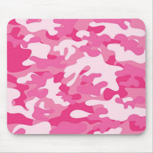 Tapis De Souris Conception de caméscopes rose et blanc