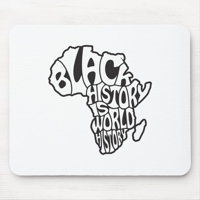Tapis De Souris Conception de carte de l'Afrique Mois de l'histoir (Devant)