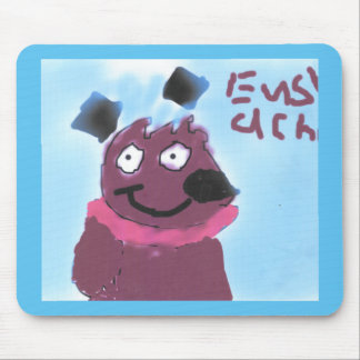 Tapis De Souris Conception de chien de bande dessinée