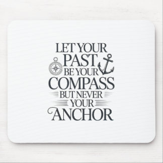 Tapis De Souris Conception de citation nautique inspirante.