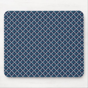 Tapis De Souris Conception de compartiment bleu arrondi