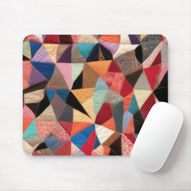 Tapis De Souris Conception de courtepointe folle (Avec souris)
