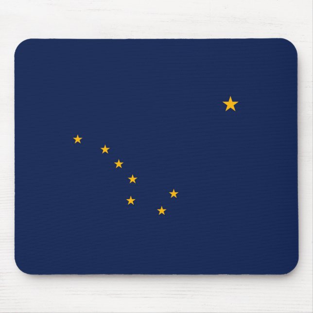 Tapis De Souris Conception de drapeau d'état de l'Alaska (Devant)