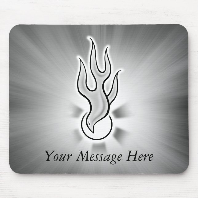 Tapis De Souris Conception de flamme de colombe de Saint-Esprit (Devant)