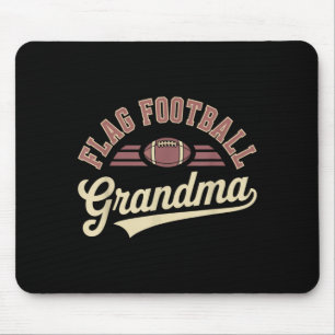 Tapis De Souris Conception de grand-mère de football drapeau