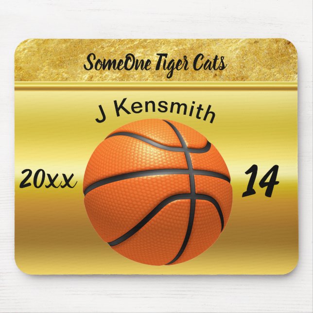 Tapis De Souris Conception de la Ligue des champions de basket-bal (Devant)