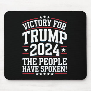 Tapis De Souris Conception de la victoire de Trump 2024 pour ses p