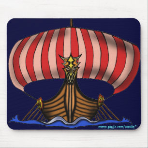Tapis De Souris Conception de mousepad de bateau de Viking