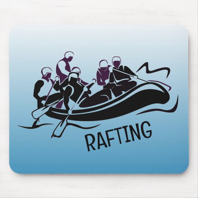 Tapis De Souris Conception de Rafting en eau blanche (Devant)