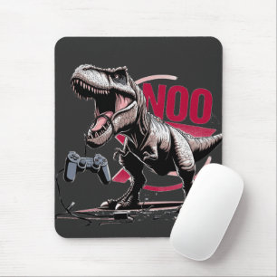 Tapis De Souris Conception de rage de joueur de T-Rex terminée