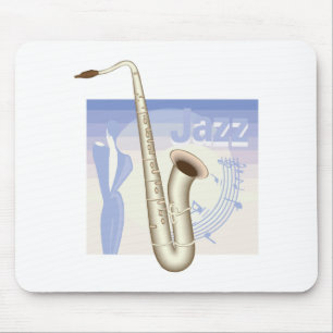 Tapis De Souris conception de saxophone jazz