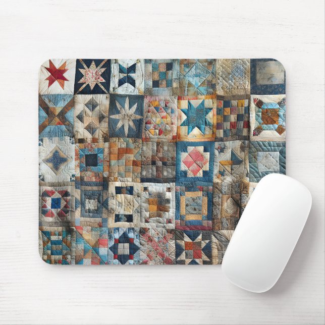 Tapis De Souris Conception de surfaces composées à l'ancienne (Avec souris)