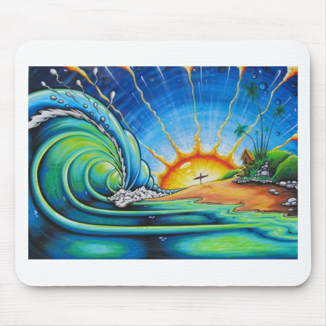 Tapis De Souris Conception de surfer (Devant)