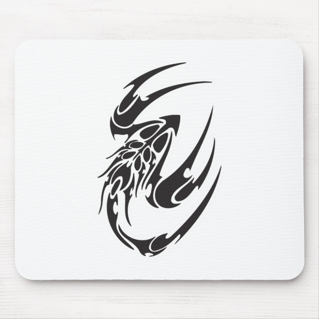 Tapis De Souris Conception de tatouage de scorpion tribal (Devant)