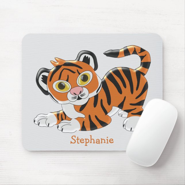 Tapis De Souris Conception de tigre (Avec souris)