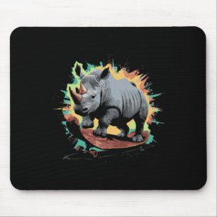 Tapis De Souris Conception d'éclaboussure en détresse Rhino Skateb