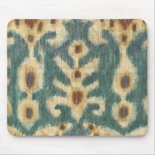 Tapis De Souris Conception décorative de tissu d'Ikat de Charikli