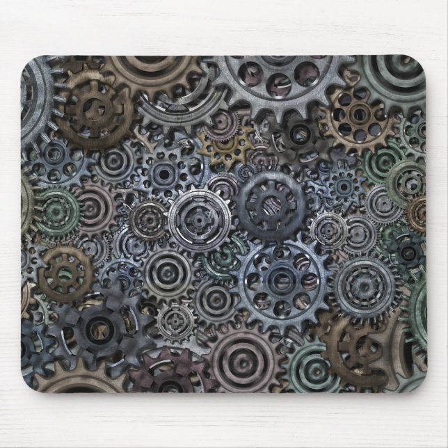 Tapis De Souris Conception des engrenages métalliques (Devant)