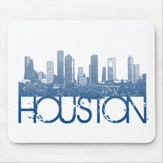 Tapis De Souris Conception d'horizon de Houston