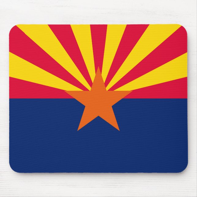 Tapis De Souris Conception du drapeau de l'État de l'Arizona (Devant)