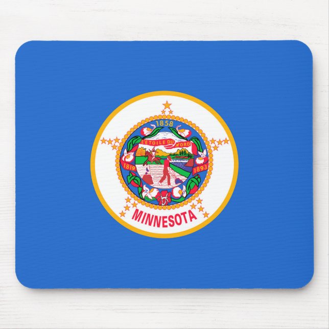 Tapis De Souris Conception du drapeau de l'État du Minnesota (Devant)