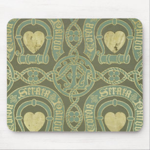 Tapis De Souris Conception ecclésiastique de papier peint de moti