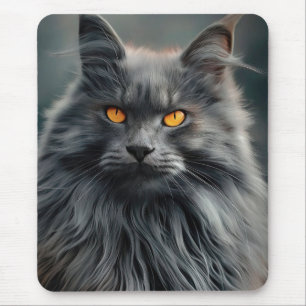 Tapis De Souris Conception majestueuse de portraits de chats long-