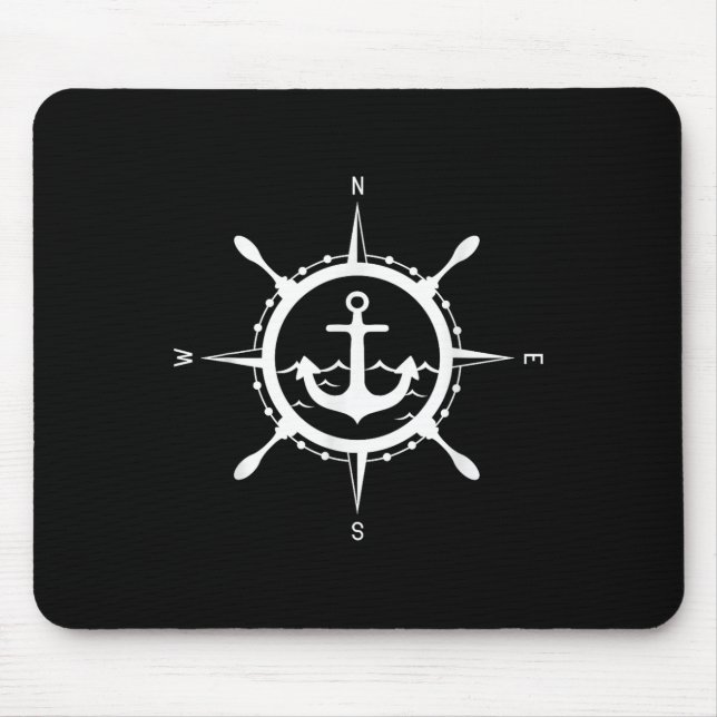 Tapis De Souris Conception maritime d'ancrage comp avec comp capit (Devant)