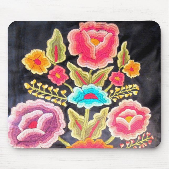 Tapis De Souris Conception mexicaine de broderie (Devant)