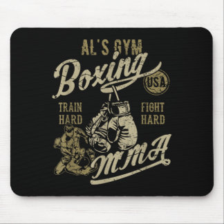 Tapis De Souris Conception Rétro de l'ALs Gym Boxe MMA pour le nom