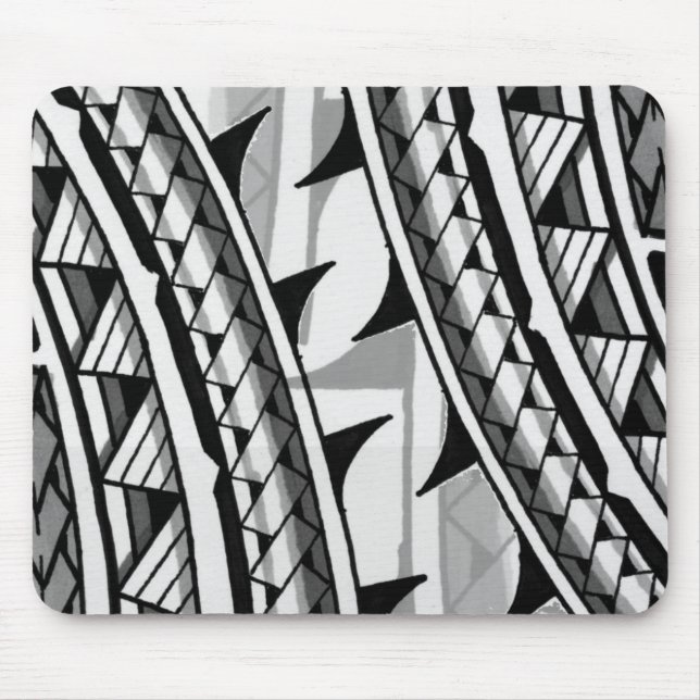 Tapis De Souris Conception/tatouage tribaux polynésiens (Devant)